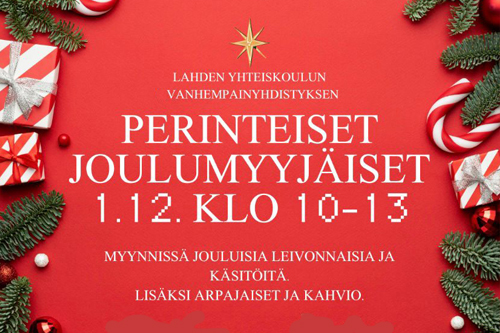 Lahden yhteiskoulun perinteiset joulumyyjäiset 1.12.2024