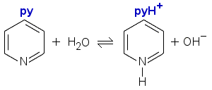 pyridiinin protolyysireaktio