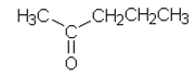 2-pentanonin rakennekaava