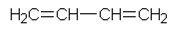 1,3-butadieenin rakennekaava