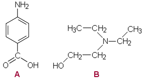 prokaiinin hydrolyysituotteet